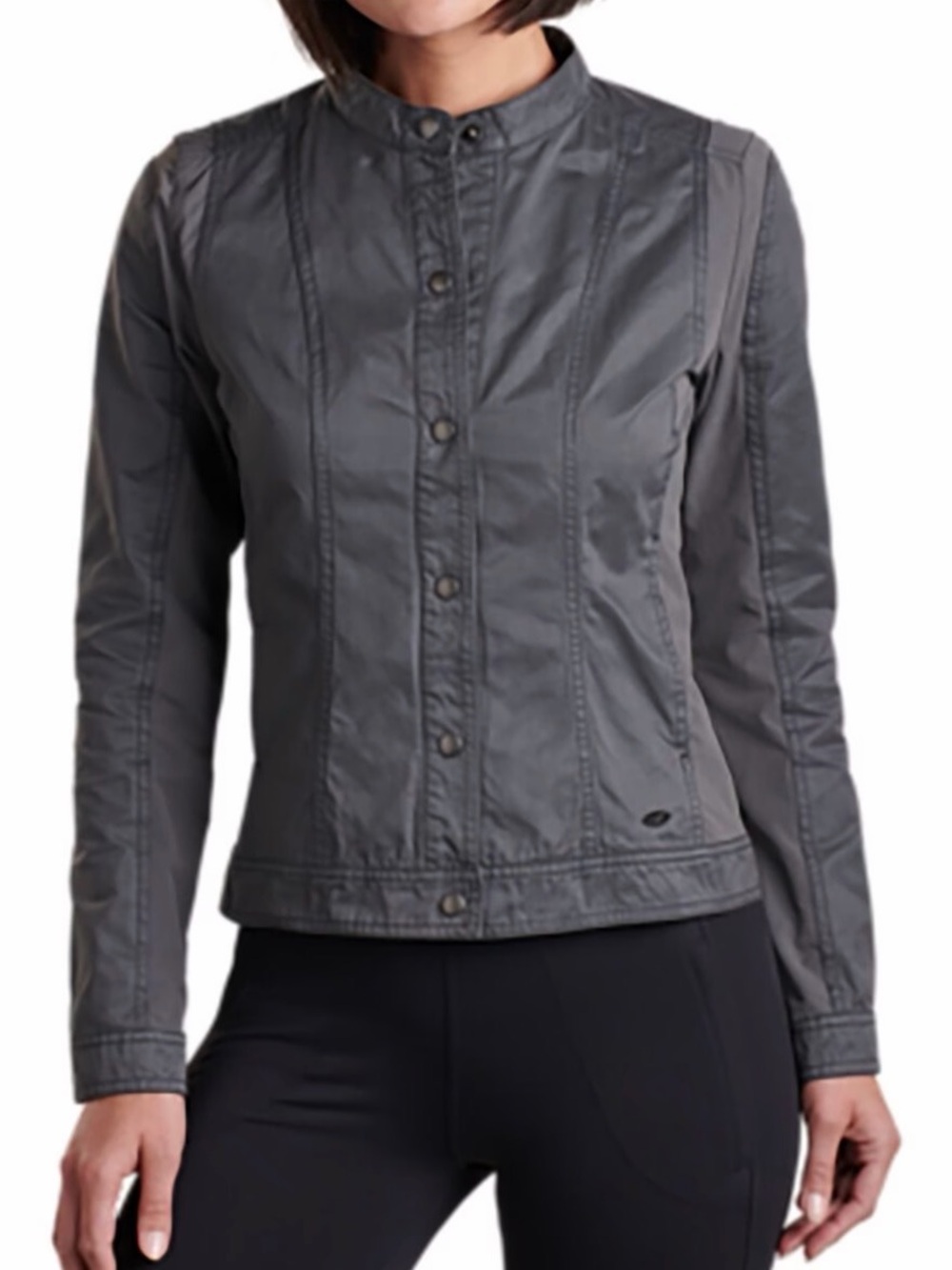 Kuhl Women's Charcoal Gray Bomber-Style Lightweight Jacket
